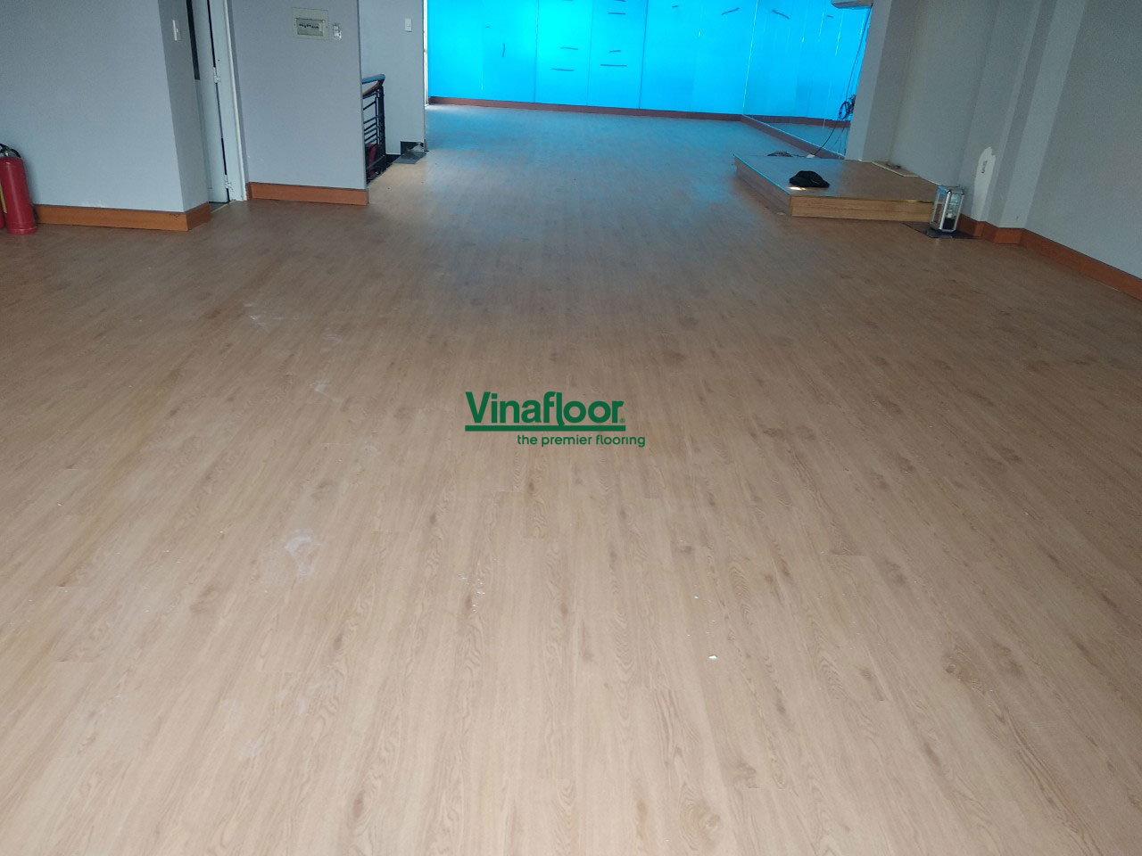 Công trình sàn nhựa giả gỗ spc1134 VShape Fitness & Yoga Center Quận Tân Bình